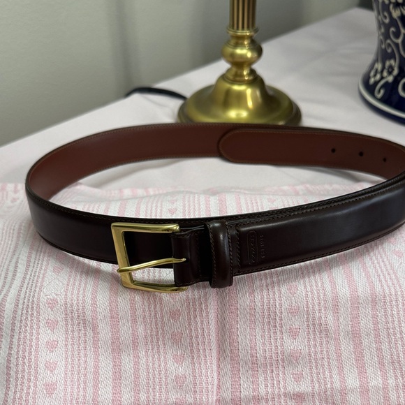 Coach Other - COACH Men's Brown Leather Belt with gold Buckle Size 40